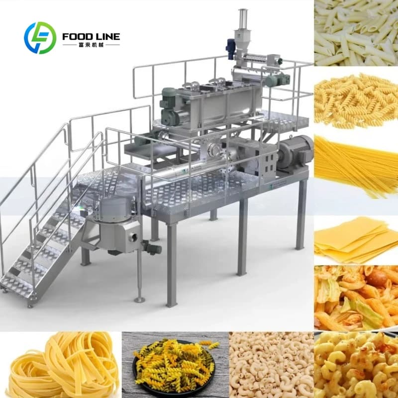 Machine de fabrication de pâtes au macaroni, entièrement automatique, personnalisée, ligne de produi