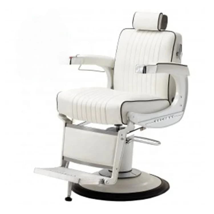 Fauteuil de coiffure inclinable et rotatif, structure métallique, éponge haute densité, adapté aux s