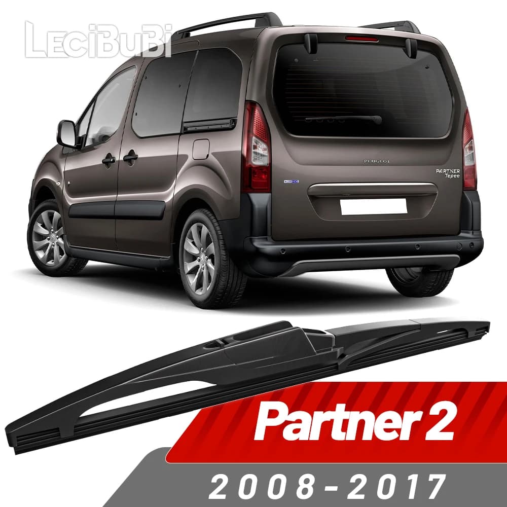 Balai d'essuie-glace arrière, accessoires d'essuie-glace pour Peugeot Partner 2 2008-2017 2009 2010