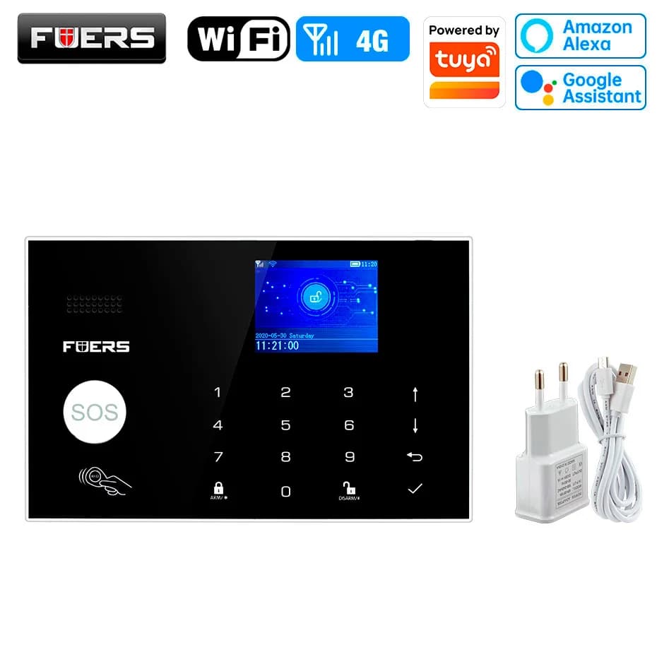 FUERS G34 Tuya WIFI intelligent 4G système d'alarme sans fil système d'alarme de sécurité anti-cambr