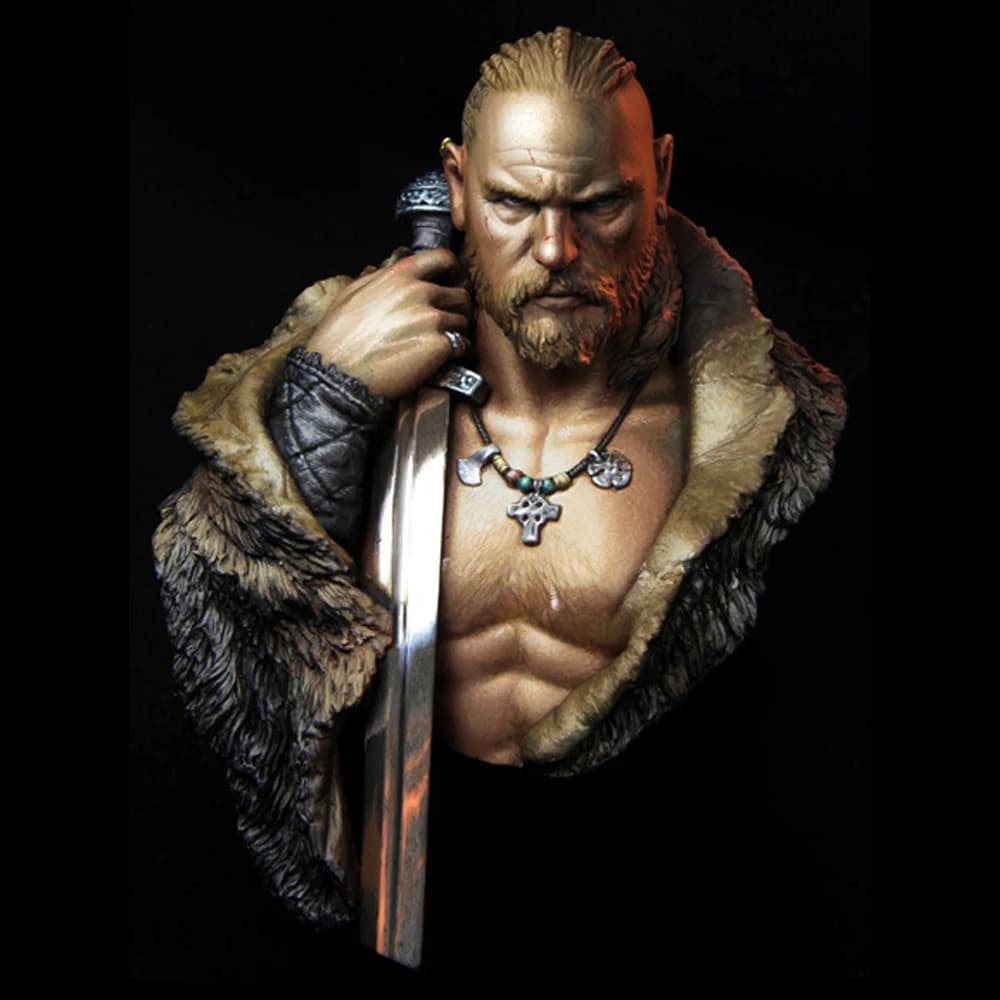 1/10 le VIKING, buste de figurine modèle en résine, GK, thème historique, kit non assemblé et non pe