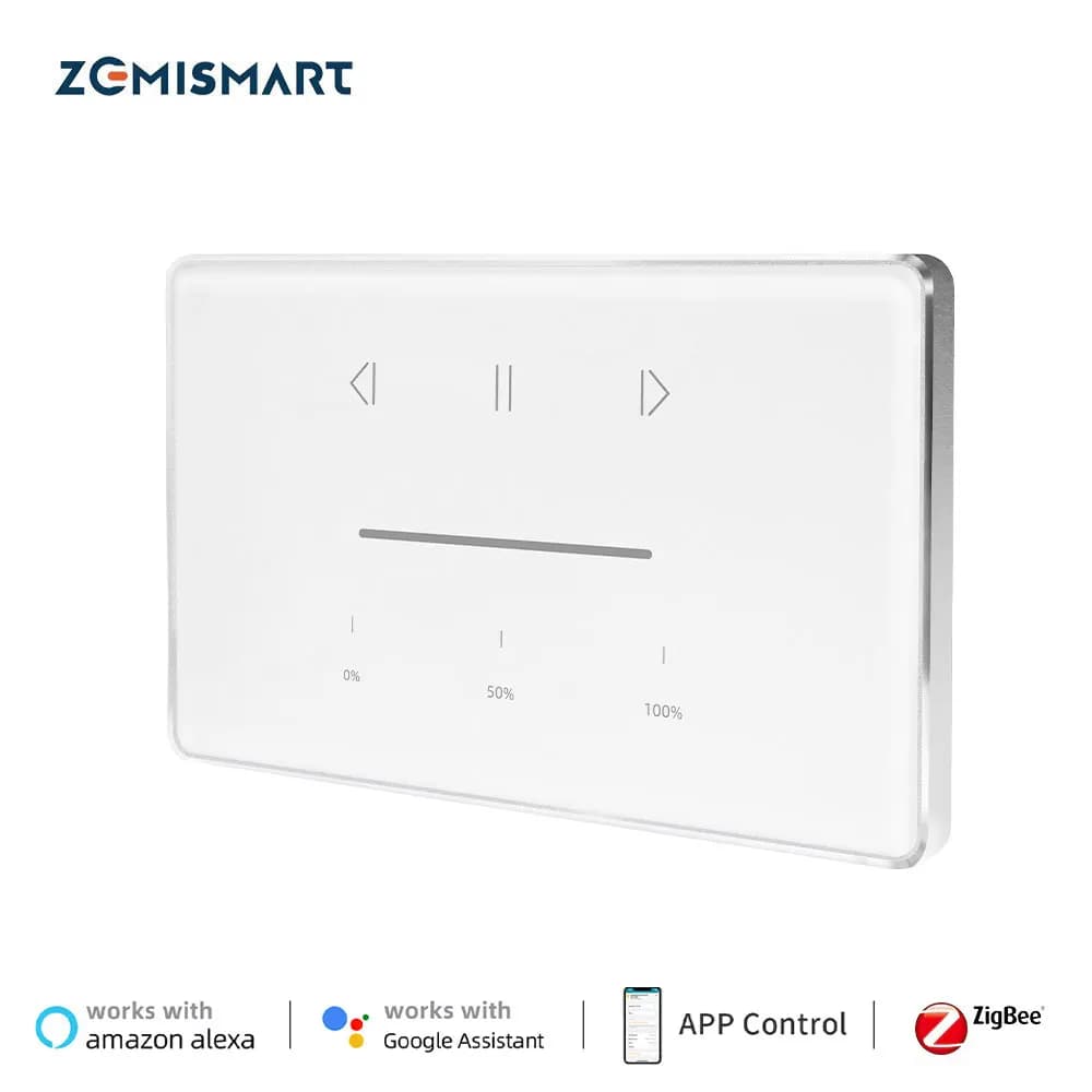 Zemismart Zigbee interrupteur de rideau pour moteur à rouleau interrupteur de volet américain avec c