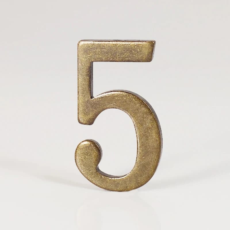 Numéro de porte en bronze avec support adhésif, étiquette de boîte de classe, numéro de maison, port