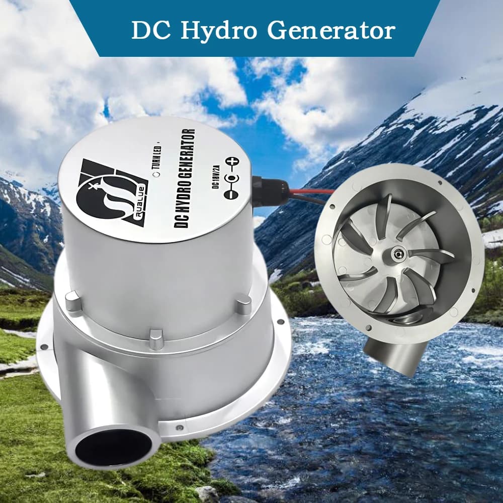 Turbine à eau hydraulique sans balais, petit générateur hydroélectrique domestique extérieur, aimant