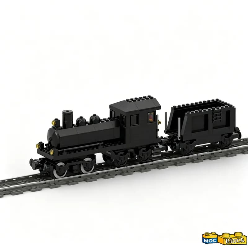 Ensemble de 161 pièces de locomotive et tender de style western, modèle de train à construire, blocs