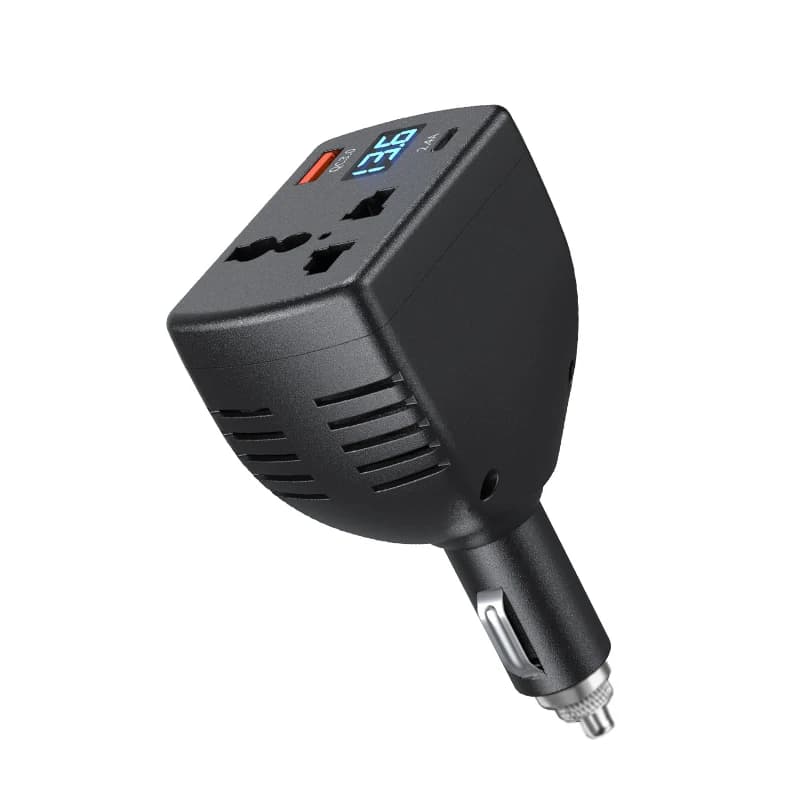 Convertisseur de tension automobile 2025 150W DC 12V vers DC 220V avec chargeur USB pour voiture