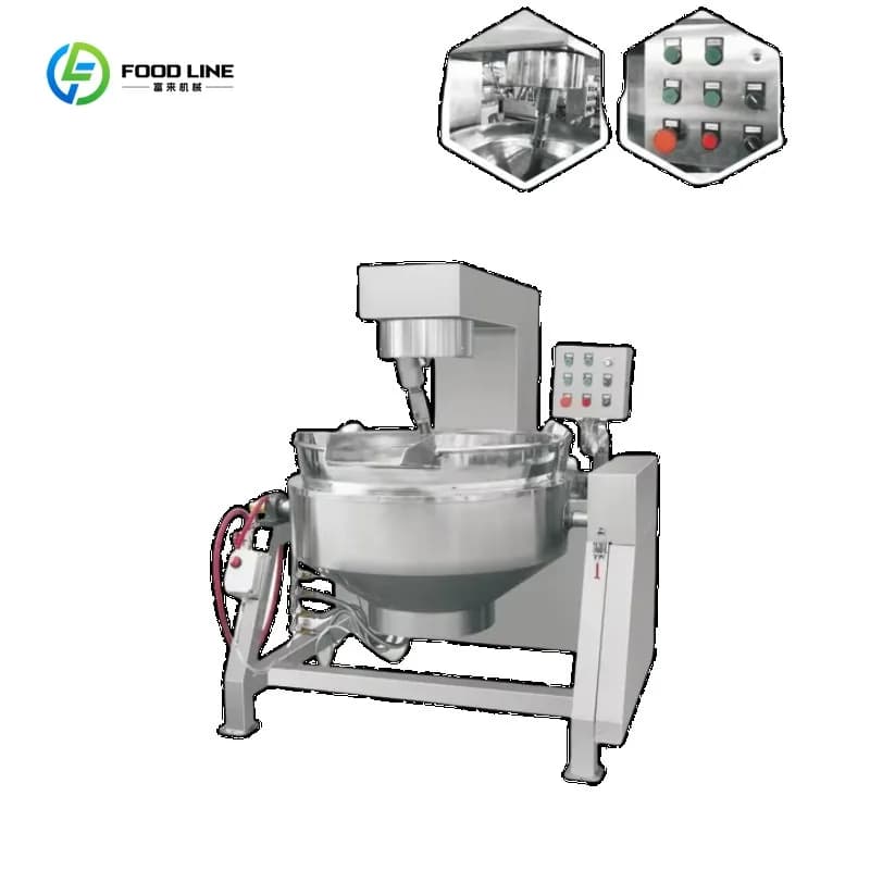 Mélangeur électrique industriel automatique pour soupe de riz cuit, ragoût de viande, marmite de cui