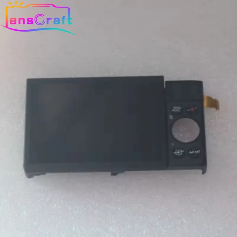 Nouvel assemblage d'écran tactile LCD avec charnière LCD et cadre de remplacement pour Canon Powersh