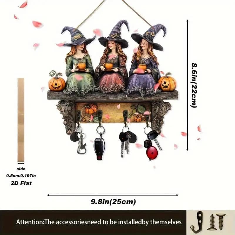 Décor de noël en bois pour Halloween, ornements de maison, coffret cadeau de vacances pour décoratio