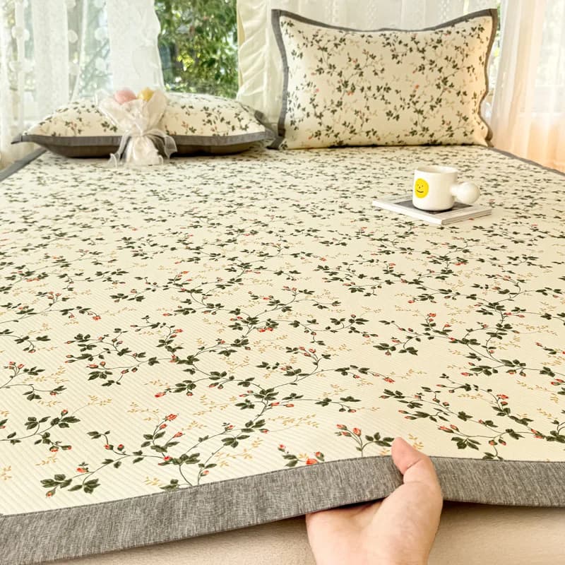 Surmatelas Rafraîchissant à Motif Dessin Animé pour un Sommeil Nu, Confort Estival, Doux pour la Pea