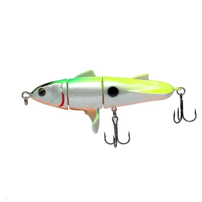 CIBO 1pc-110mm 24g Leurre Plopper de surface 3 segments avec aileron pivotant et bille en acier pour