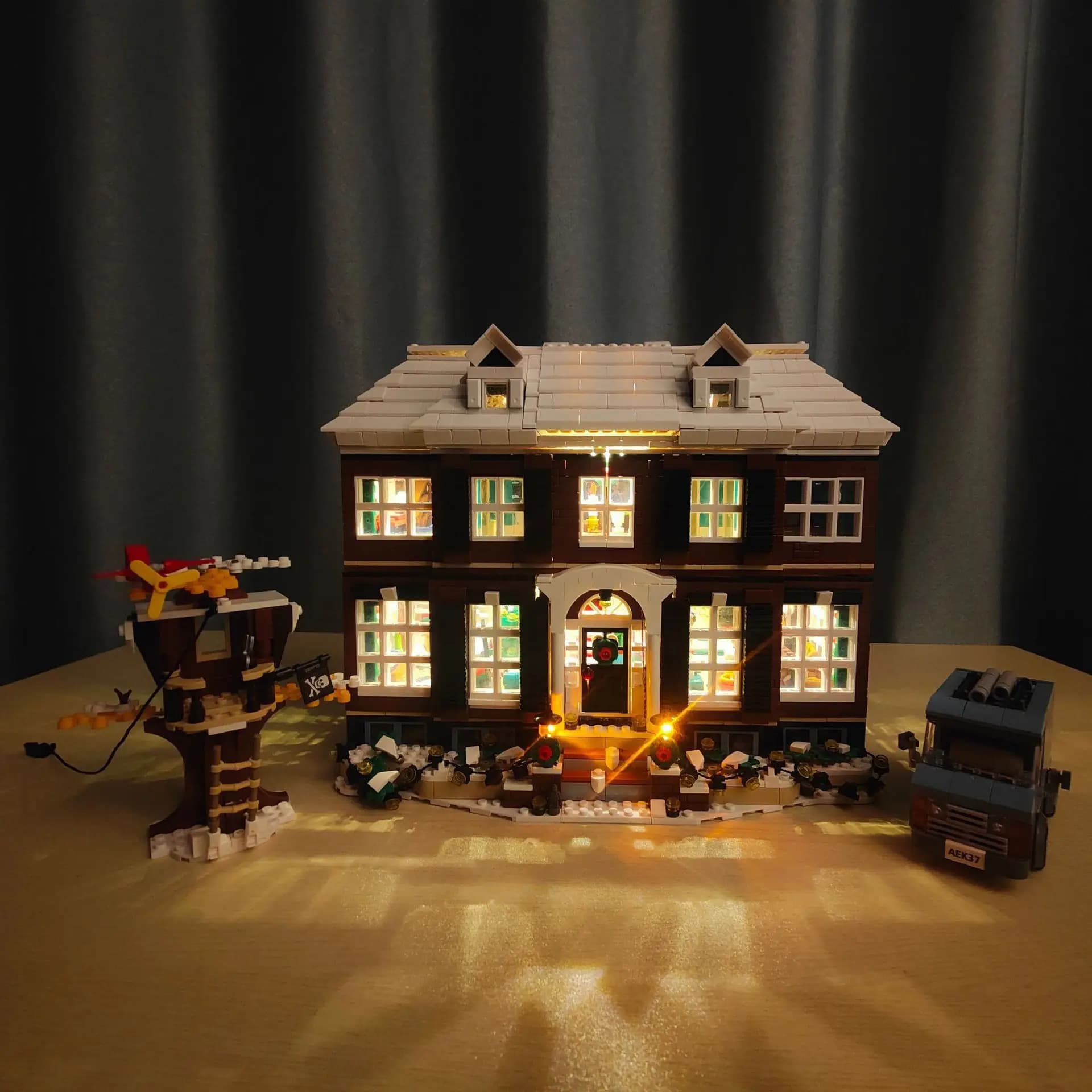 Kit d'éclairage LED pour maison LEGO Home Alone Kevin 21330 avec idées de lampe, bloc de constructio