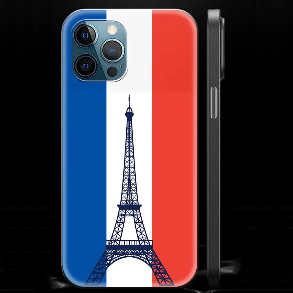 France Feel Emblem fraîchement Phone Case, Silicone Souple, Noir, 256 Cover, iPhone 13, 15, 14, 12,