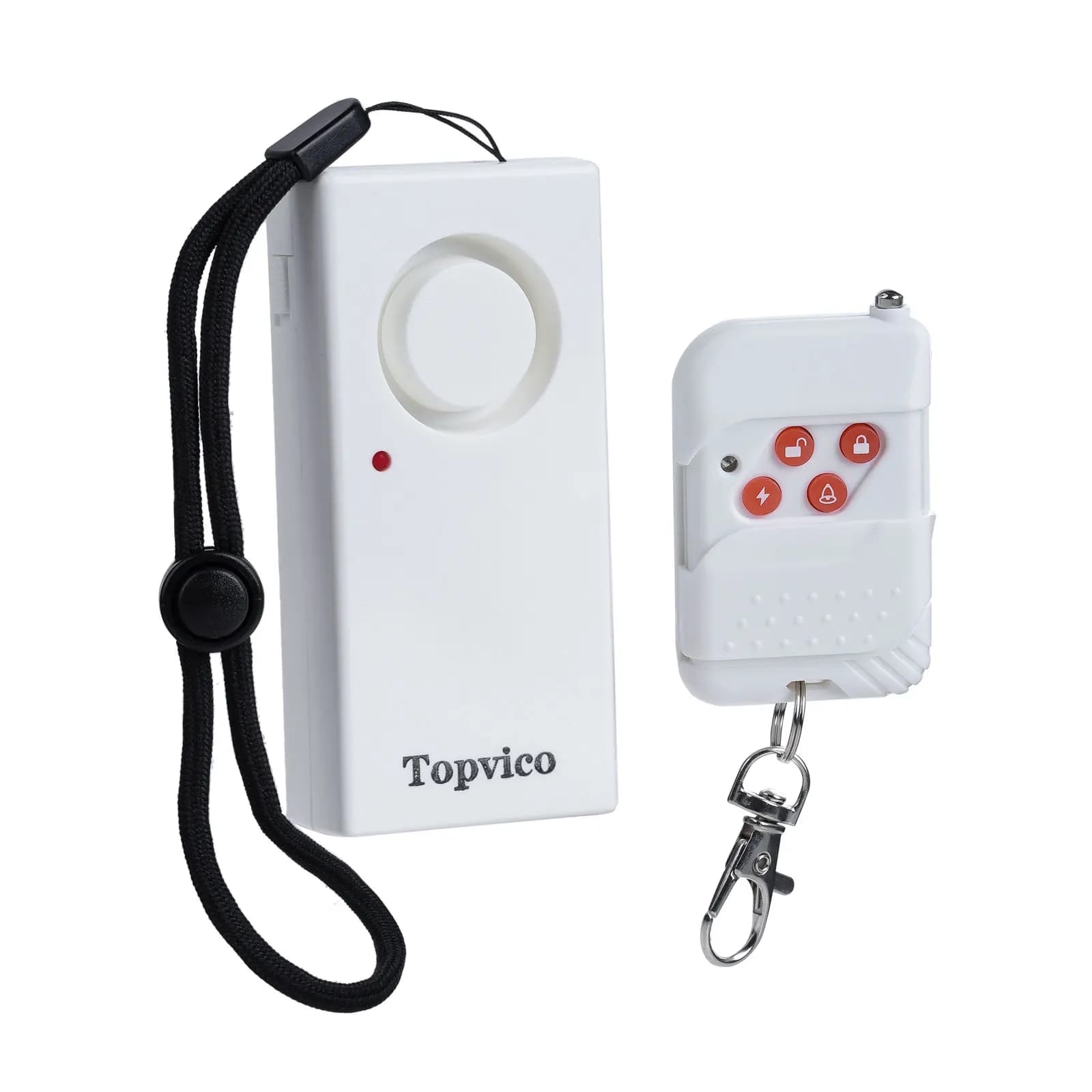 Topvico Alarme de poignée de porte déclenchée par vibration, alarme de porte portable de voyage d'hô