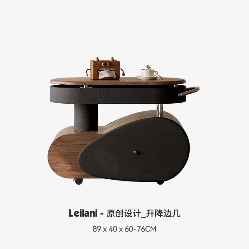 Table basse de bureau relevable vintage en bois pour salon, table d'appoint basse, meubles de style