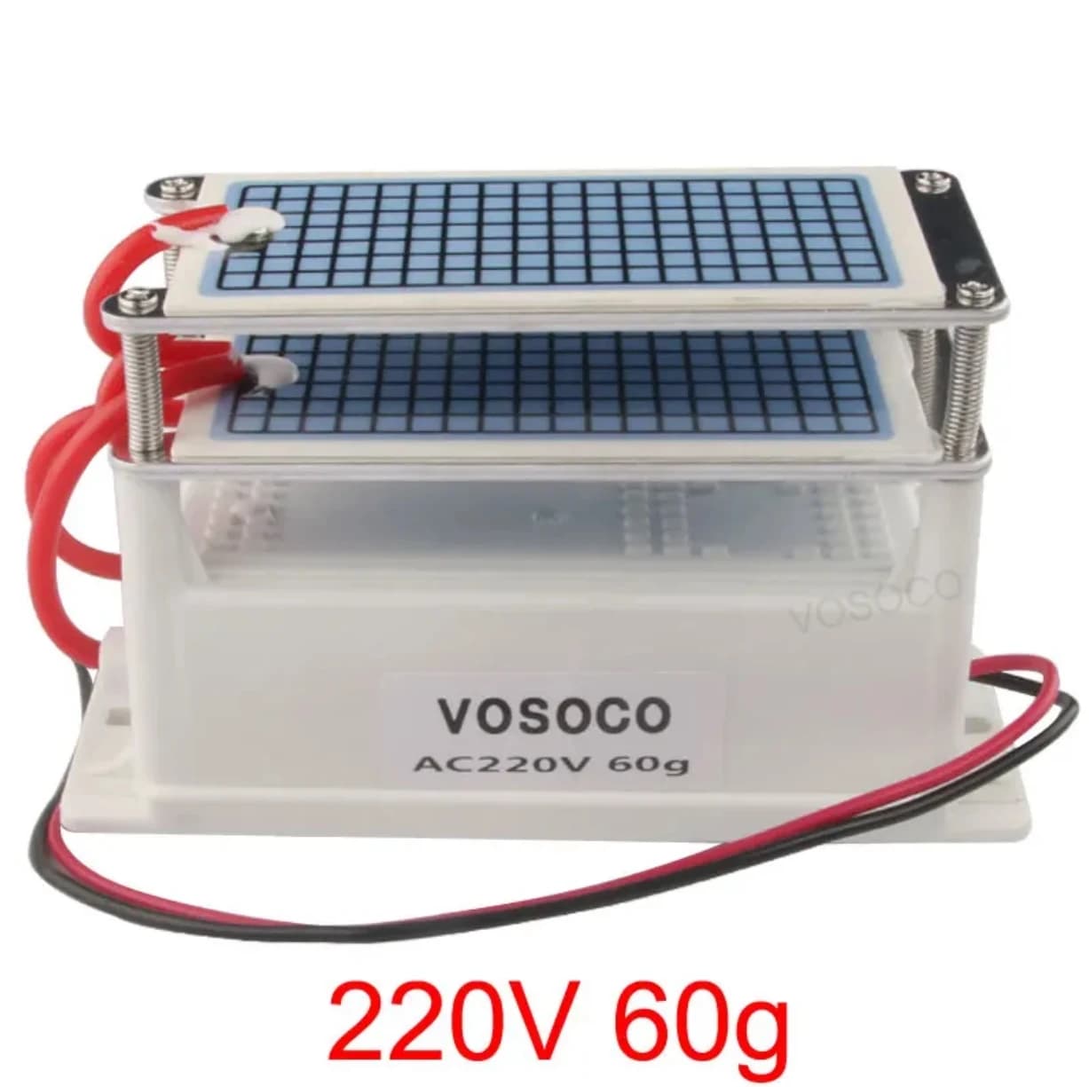VOSOCO Générateur d'ozone 220V 60g/h, purificateur d'air, stérilisateur, traitement anti-formaldéhyd