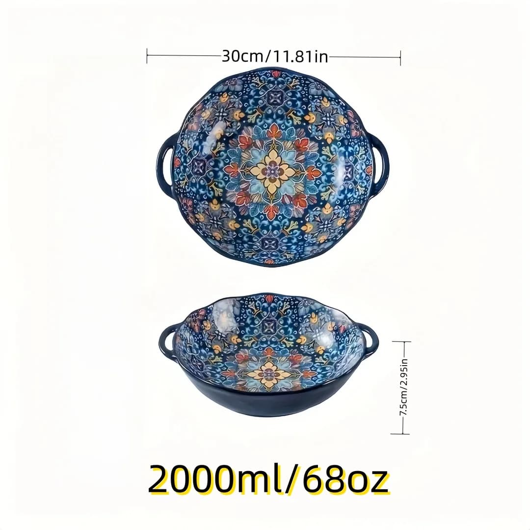 Bol à soupe amphore bohème, grand bol à soupe en céramique domestique, bol à nouilles, vaisselle de