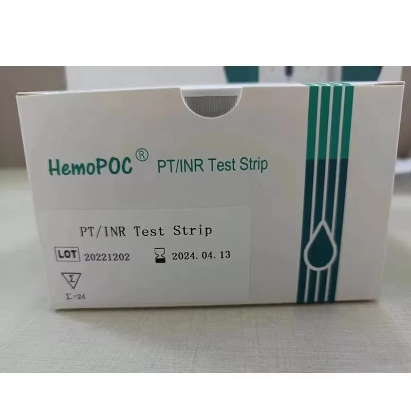 Machine de test de coagulomètre INR, système mpintiring PT, bandelettes de test PT INR, 24 pièces