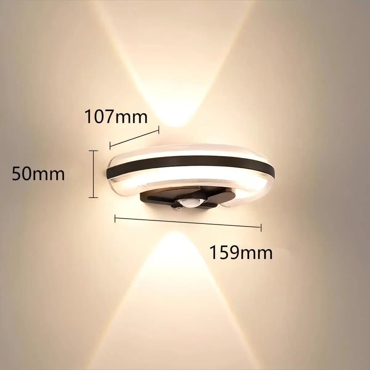 LED applique murale extérieure IP65 étanche en aluminium monté en Surface moderne haut vers le bas a