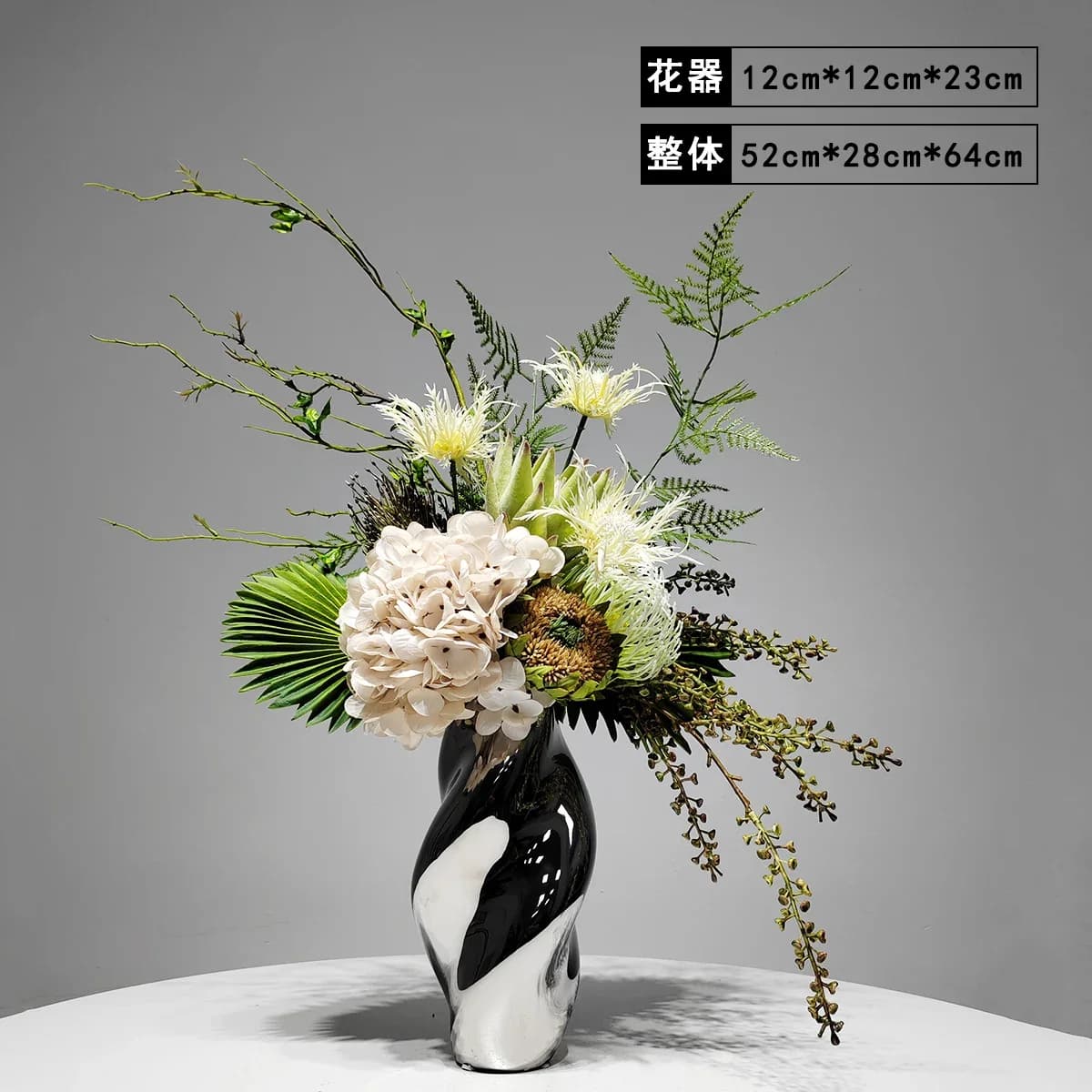 Ensemble de Vases à fleurs artificielles élégants, décoration de maison et de bureau, arrangements f