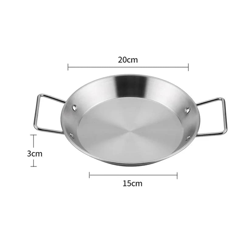 Poêle à paella antiarina en acier inoxydable, ustensiles de cuisine intelligents, poêle F2, poêle à