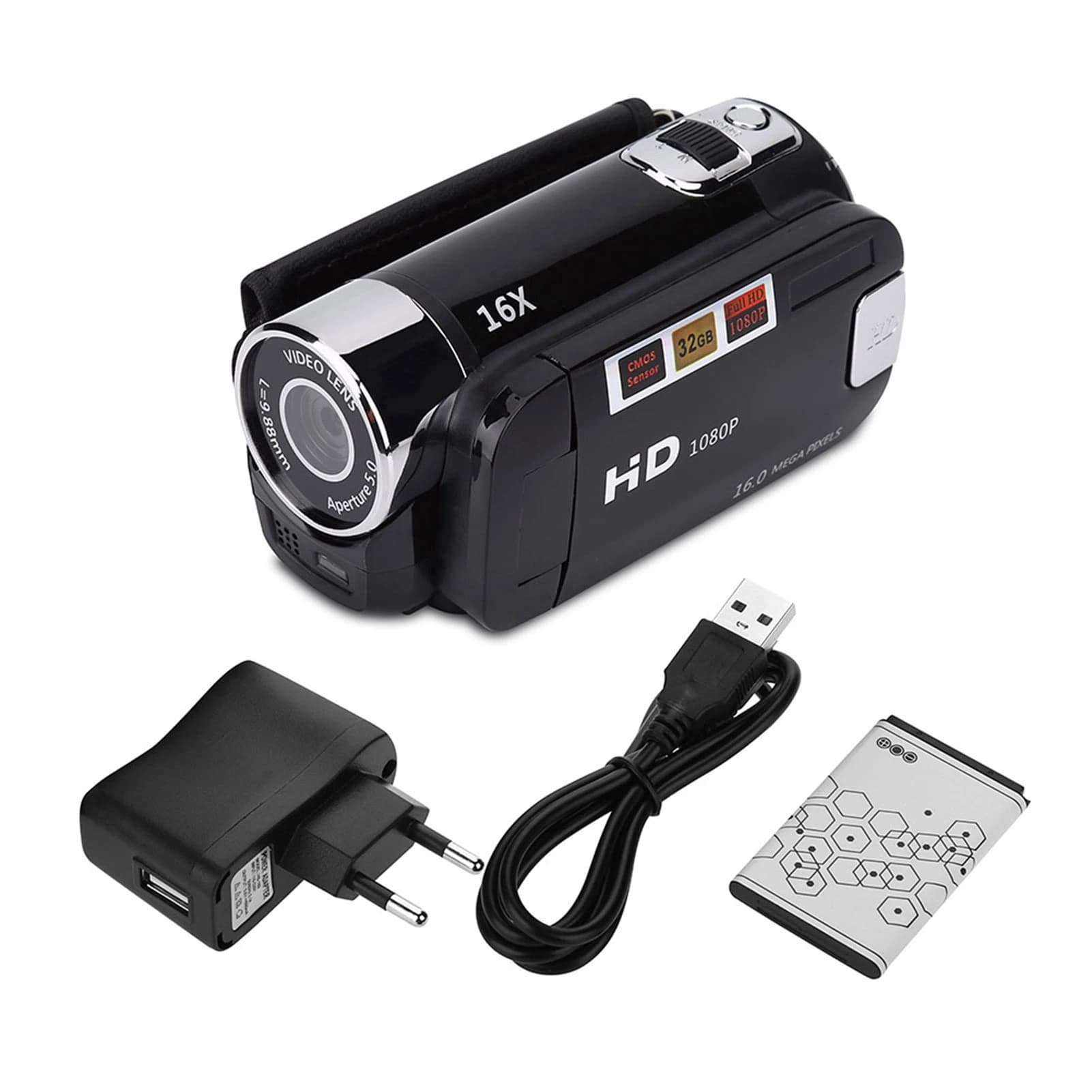 Caméra de révélation numérique, rotation Full HD, haute définition 16X, caméra de révélation vidéo,