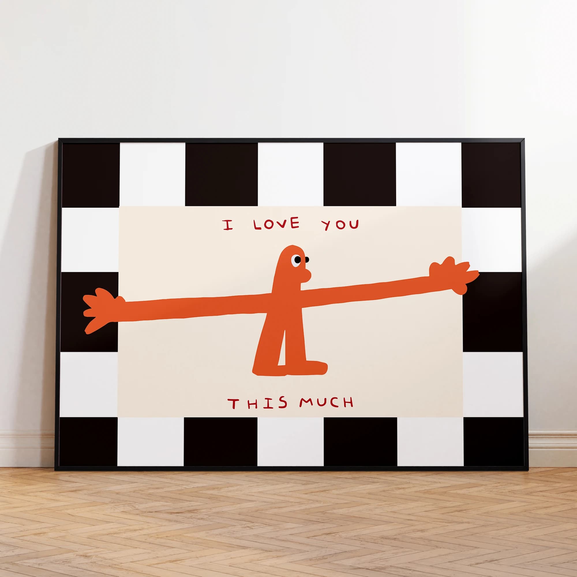 Je t'aime autant que ça, citation, impression d'art mural, peinture sur toile, affiche, image pour s
