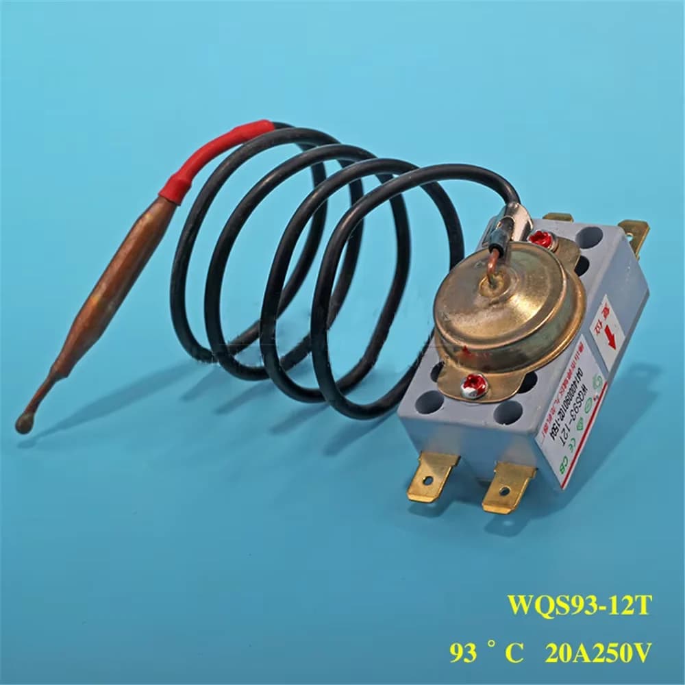 Thermostat WQS93-12T d'origine 20A chauffe-eau électrique à réinitialisation manuelle quatre pieds a