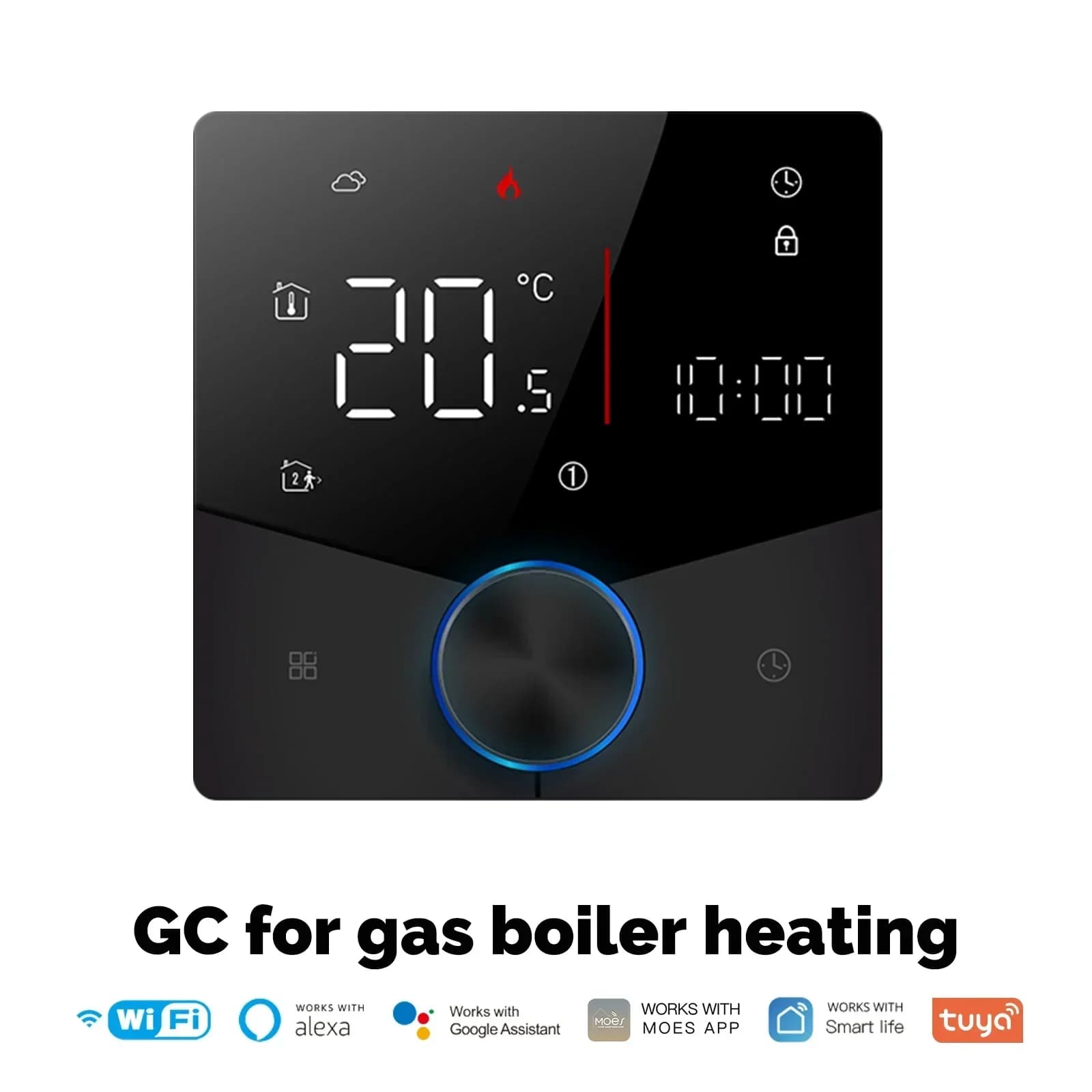 MOES Tuya WiFi bouton intelligent Thermostat chaudière à gaz chauffage électrique régulateur de temp