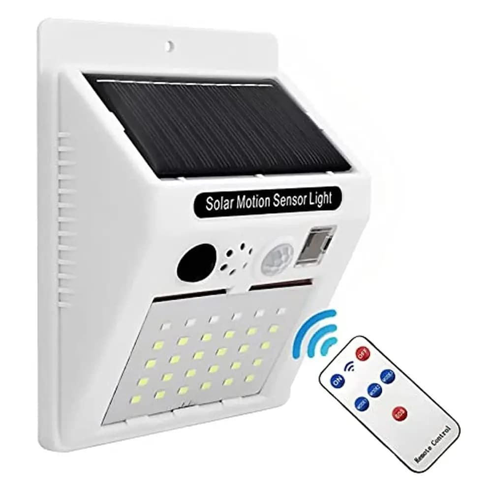Alarme lumineuse extérieure ferme lumière solaire infrarouge avec détecteur de mouvement télécommand