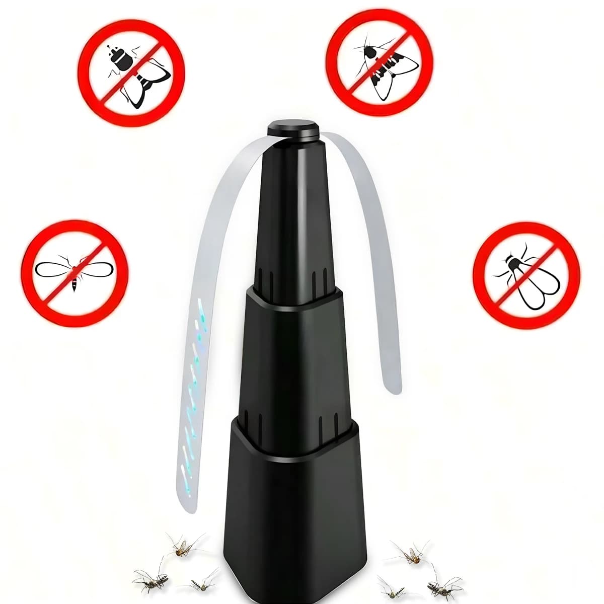 Répulsif d'insectes de bureau - Ventilateur anti-mouches, protection physique contre les mouches et