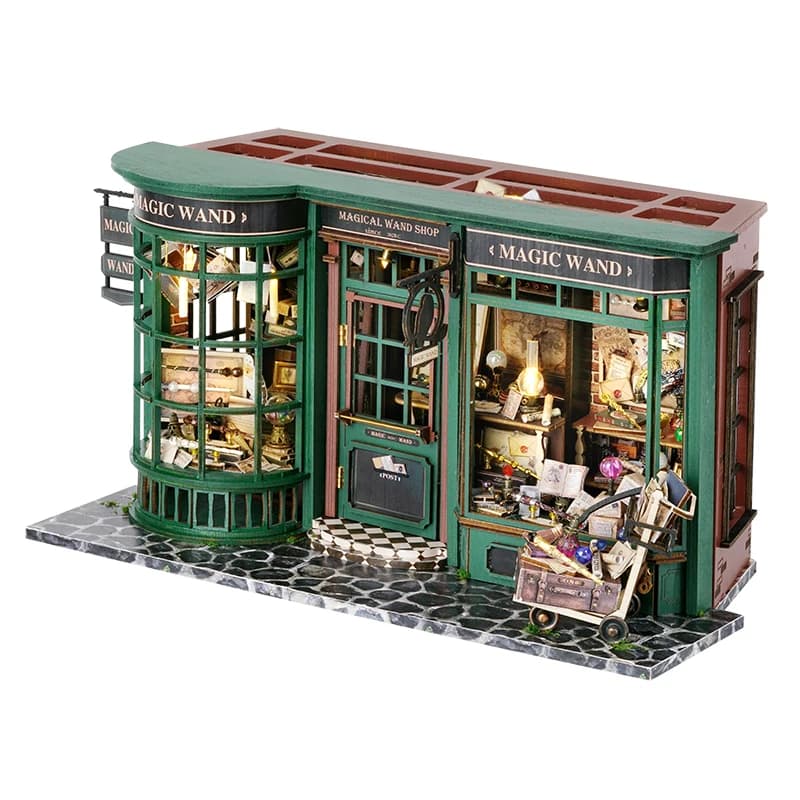 Maison de poupée magique miniature, kit de modèle de construction DIY, production de petits jouets d
