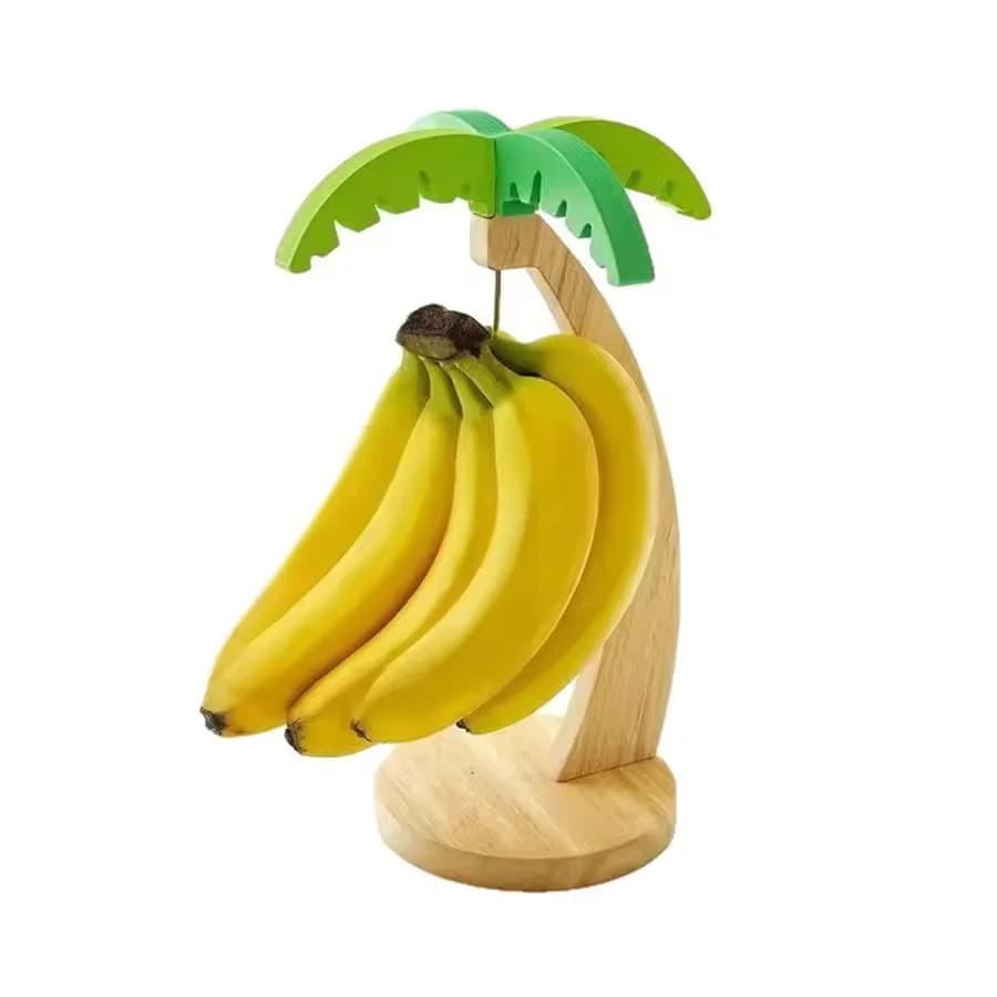 Cintre banane en bois minimaliste moderne, organisateur de fruits de palmier, décoration de maison p