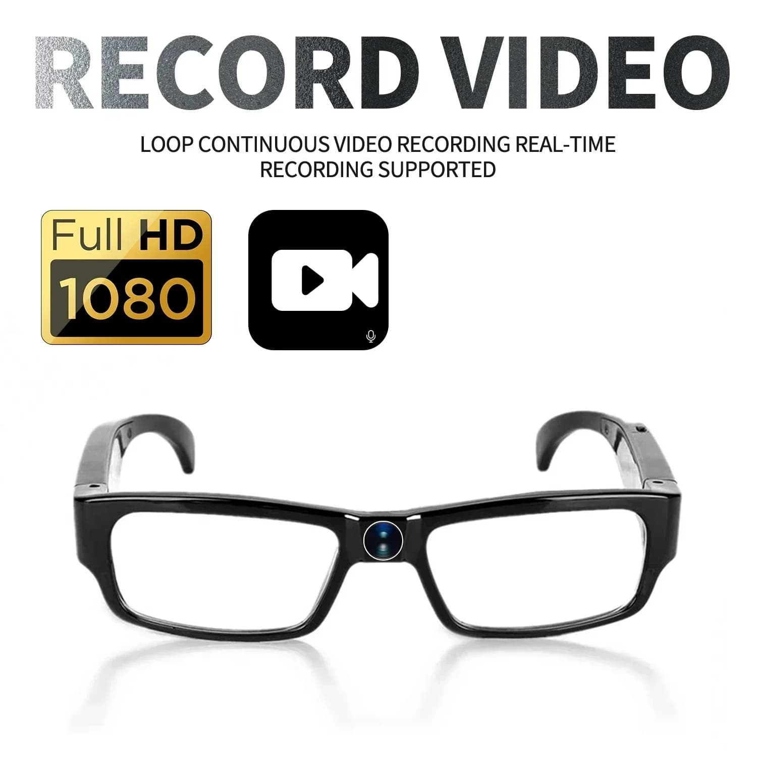 Caméra de Sport 1080p pour prise de vue vidéo HD, Mini caméra enregistreur, lunettes pour la conduit