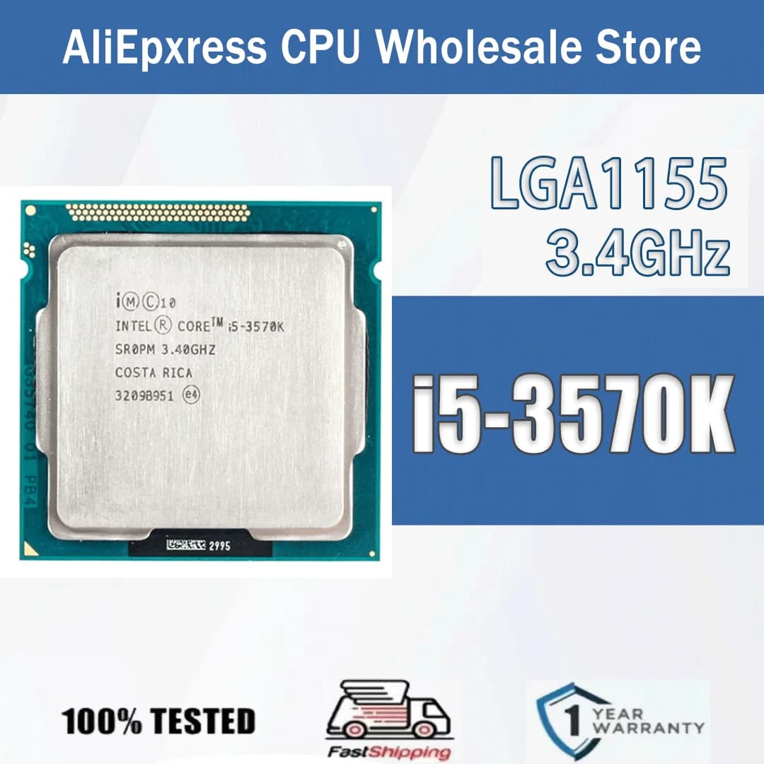 Intel Core i5-3570K 3.4 GHz Quad-Core Quad-Thread 6M TDP77W ordinateur processeur d'unité centrale s