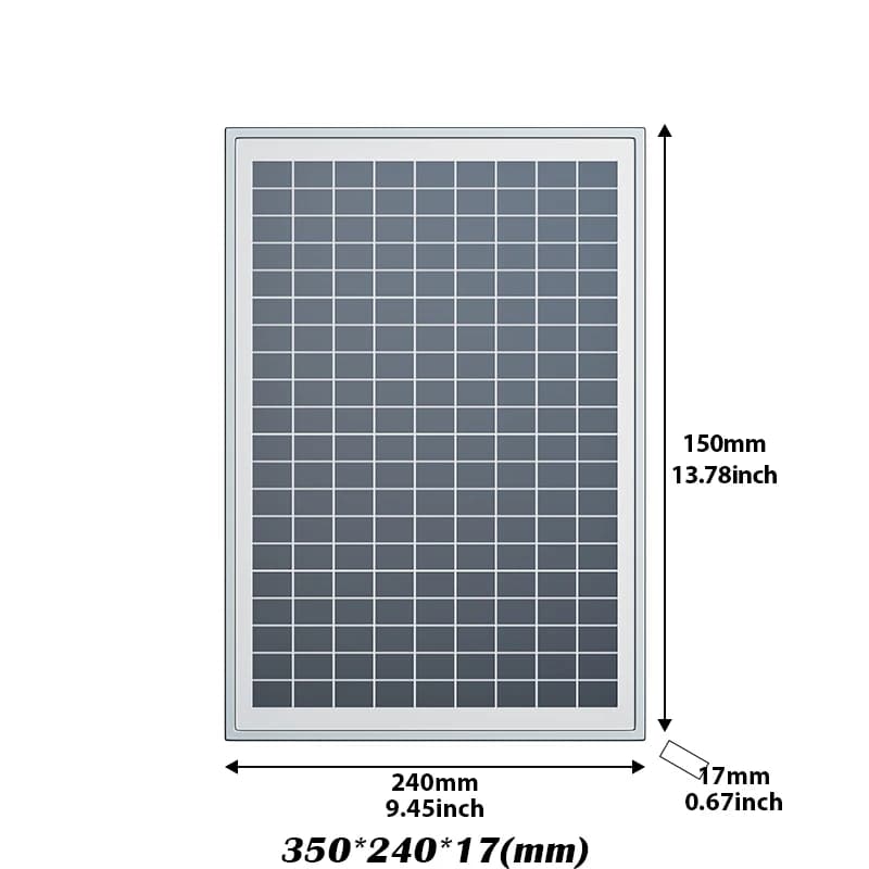 Panneau solaire 100W 12V, panneau rigide haute puissance utilisé pour la production d'énergie photov