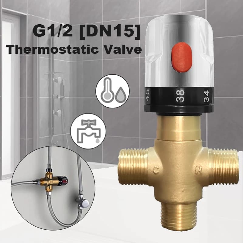 Robinet mitigeur thermostatique en laiton, robinet de salle de bain-douche, robinets de Thermostat d