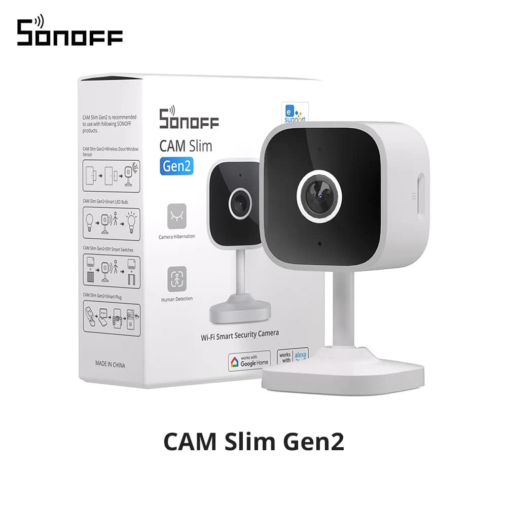 SONOFF CAM-S2 caméra de sécurité à domicile WiFi 1080P alerte de détection de mouvement Audio bidire