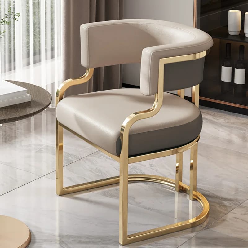Chaises de salle à manger modernes du milieu du siècle, Design minimaliste et confortable, avec bras