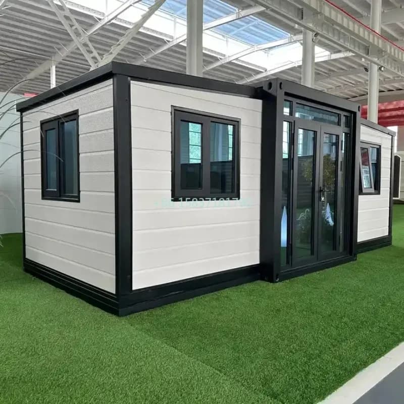 Maisons de conteneurs prêtes à l'emploi, petite maison préfabriquée, conteneur extensible, maison mo