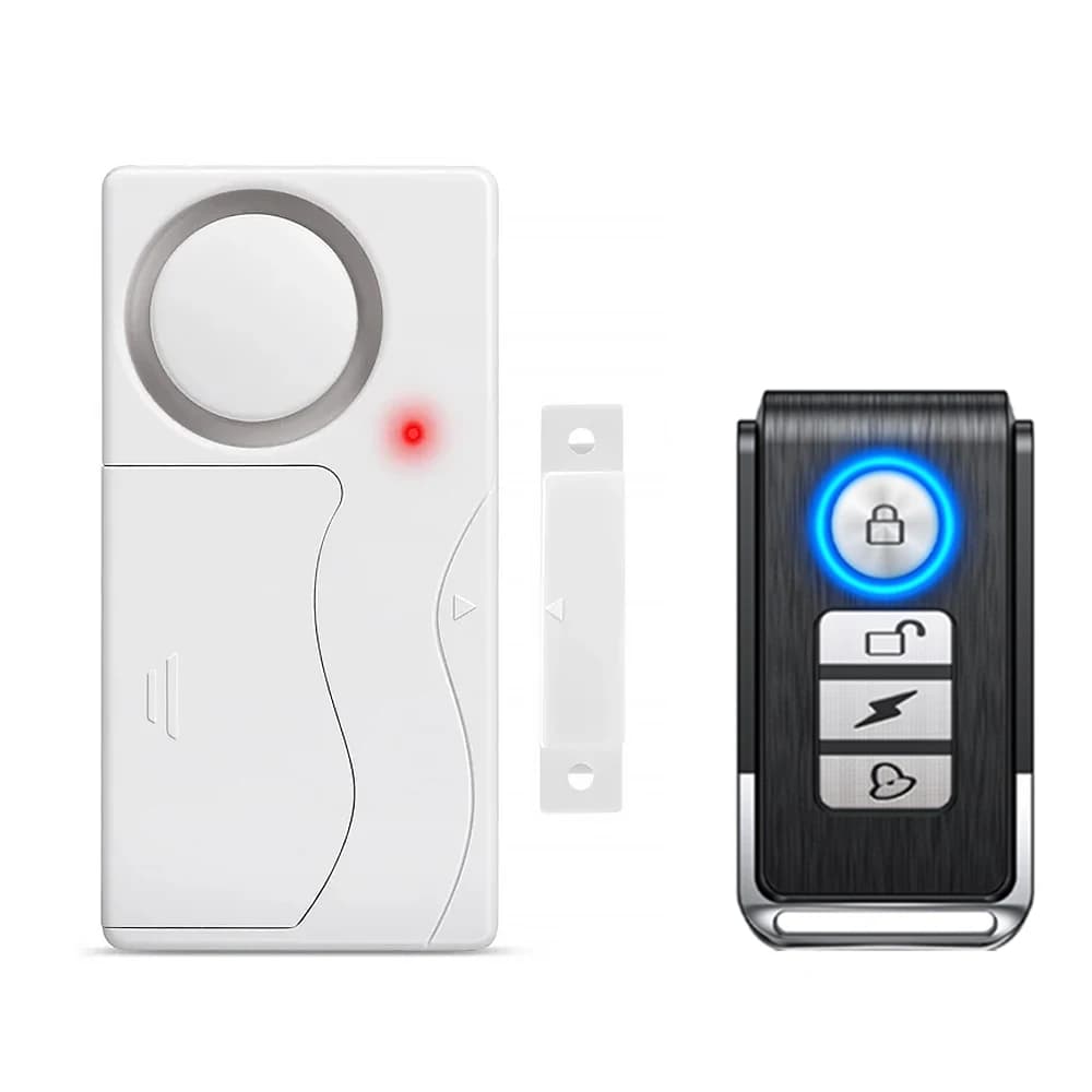 Awapow alarme de porte sans fil avec télécommande alarmes de sécurité antivol pour porte et fenêtre
