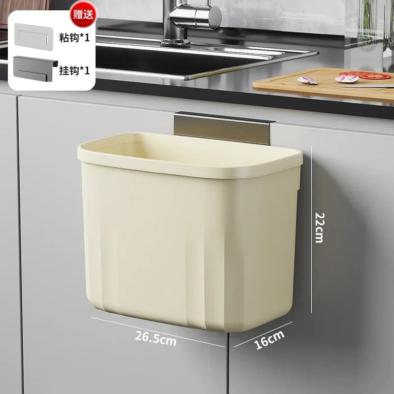 Poubelle murale de cuisine pour la maison, poubelle suspendue pour déchets de cuisine et toilettes a