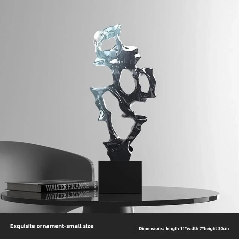 Lumière chaude de luxe, Simple, abstraite, haut de gamme, Sculpture, ornement, étagère, cadeau, salo