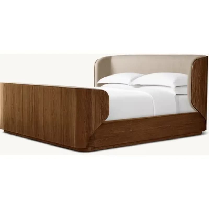 Meubles de chambre à coucher d'hôtel tête de lit haute moderne king Size meubles de lit d'abri en bo