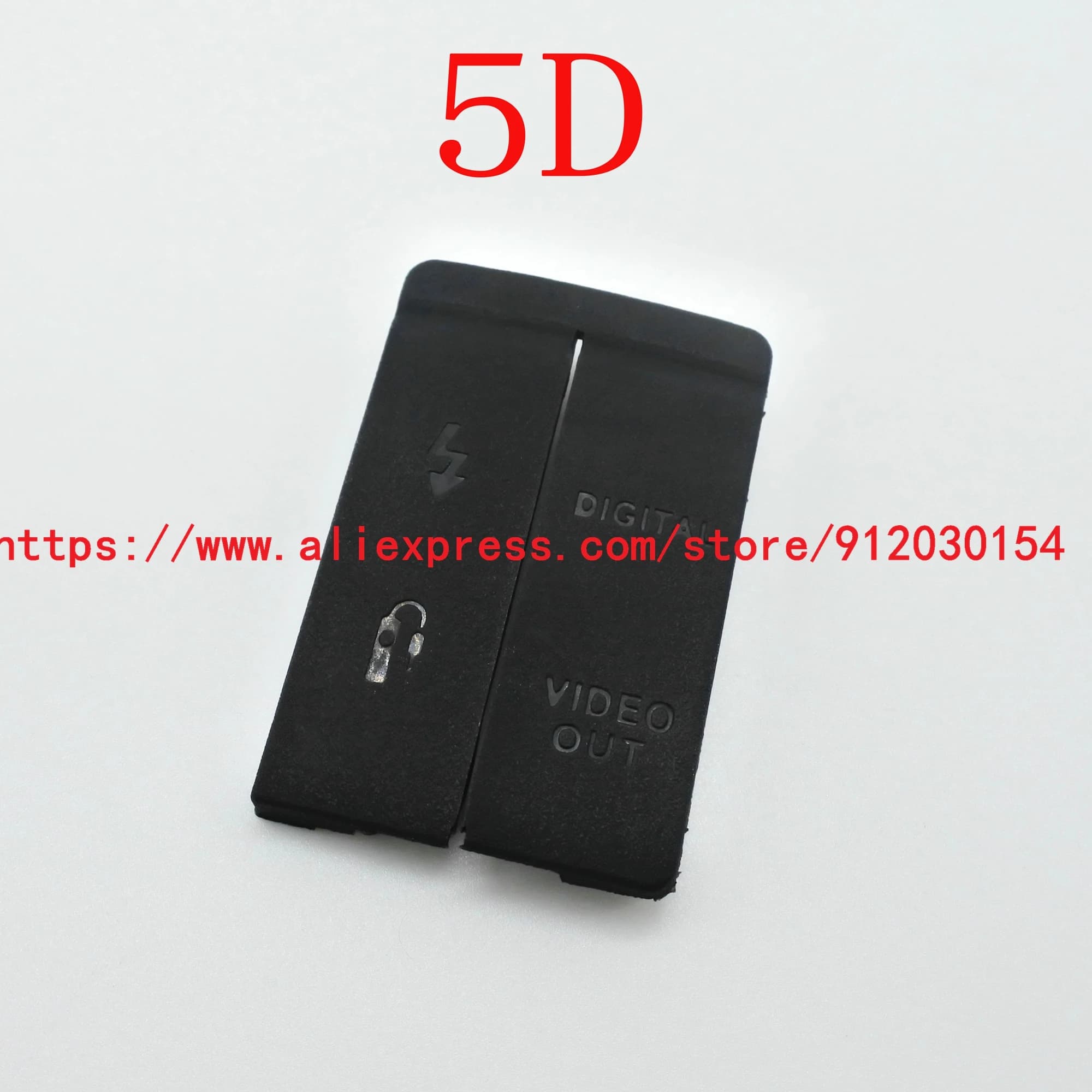 Fond de porte en caoutchouc, entrée/sortie vidéo DC, compatible USB/HDMI, pour Canon EOS 5D 450D 500