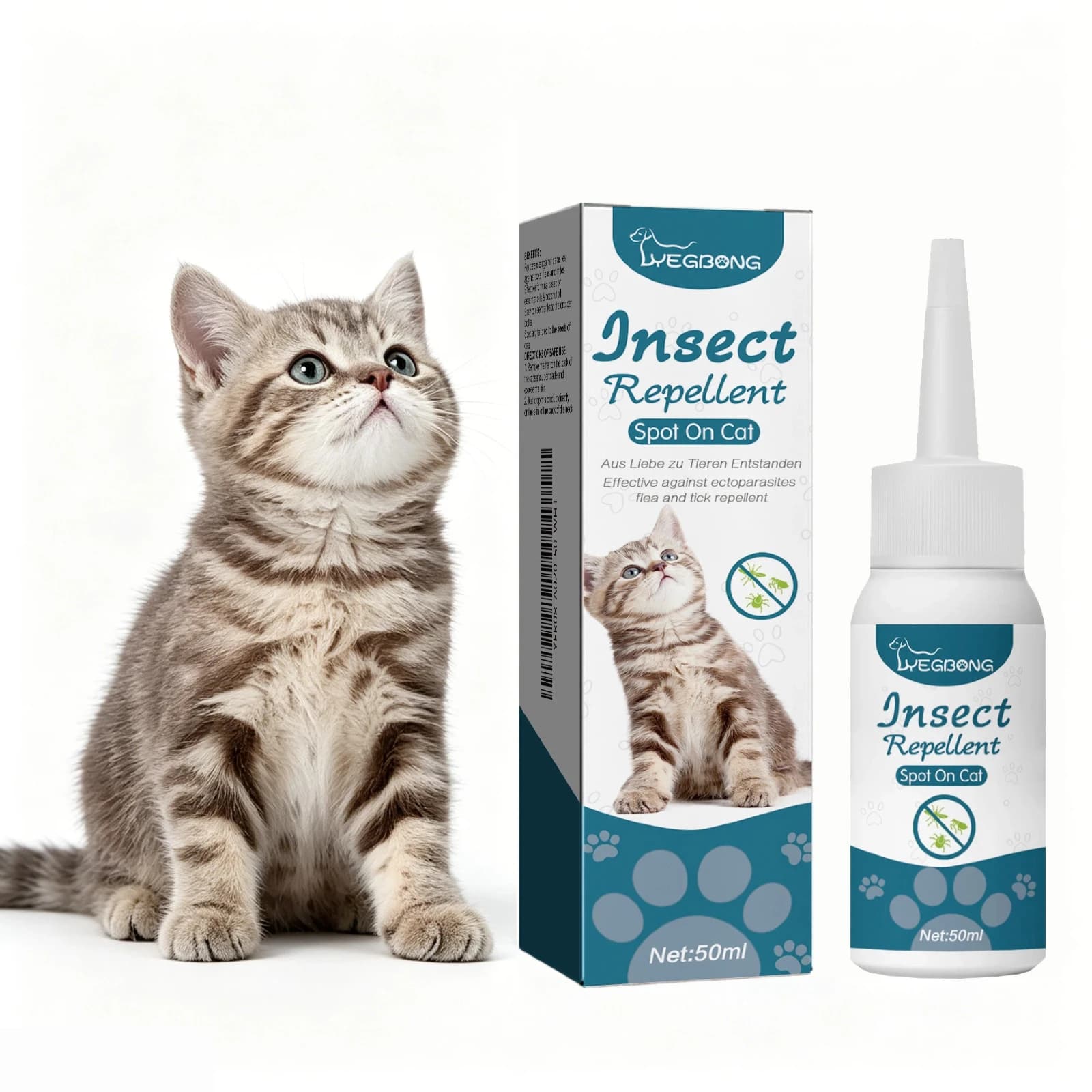 Gouttes anti-puces pour animaux de compagnie : élimination des tiques, poux et acariens chez les cha