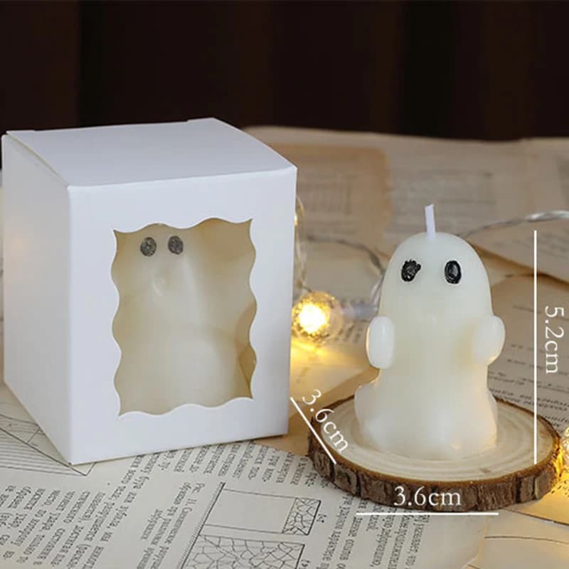 Bougie fantôme d'halloween, arôme parfumé, drôle d'horreur, thé, décoration de la maison pour fête,