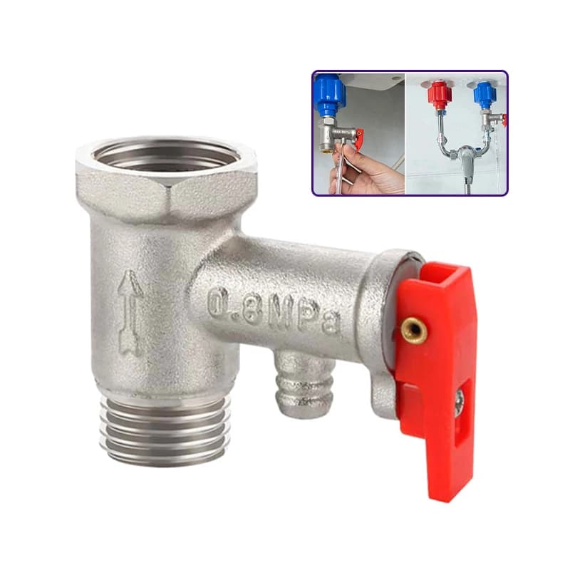 Soupape de sécurité pour chauffe-eau électrique, 1/2 pouce (DN15), soupape de réduction de pression