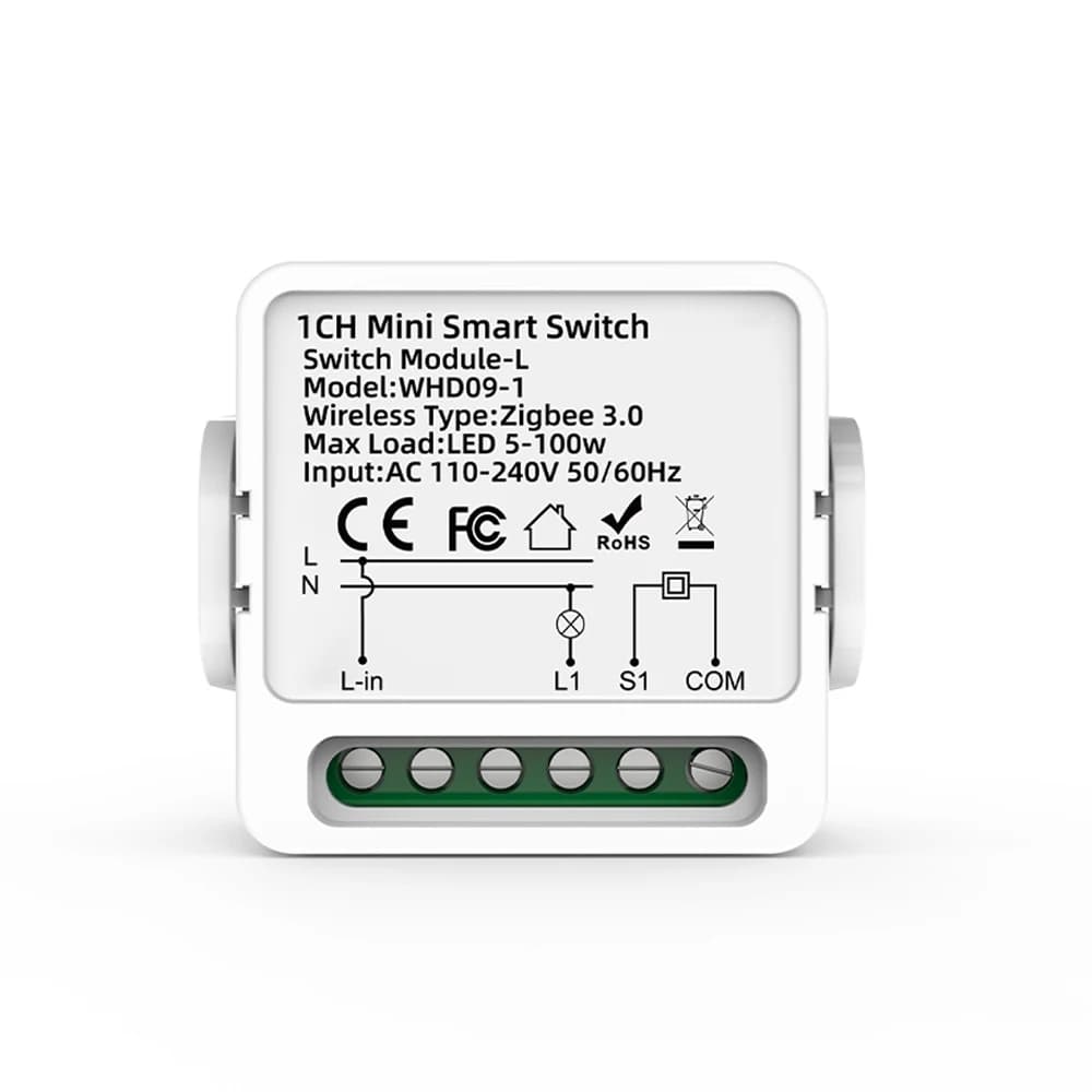 Interrupteur intelligent Tuya Zigbee 1/2/3 voies, disjoncteur intelligent, aucun fil neutre requis,
