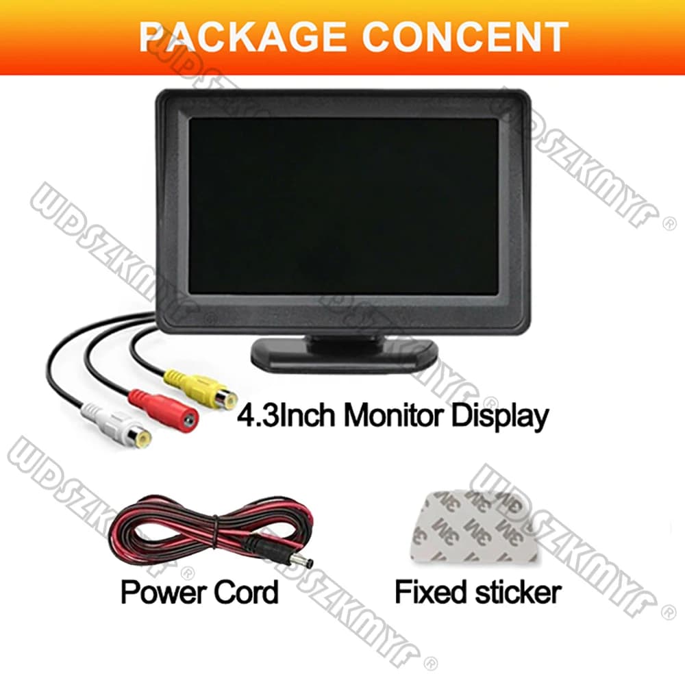 Installation facile 4.3 pouces ou caméra de recul écran de moniteur caméra de recul pour système de